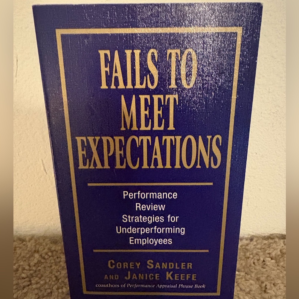 Fails to Meet Expectations Blue Notebook